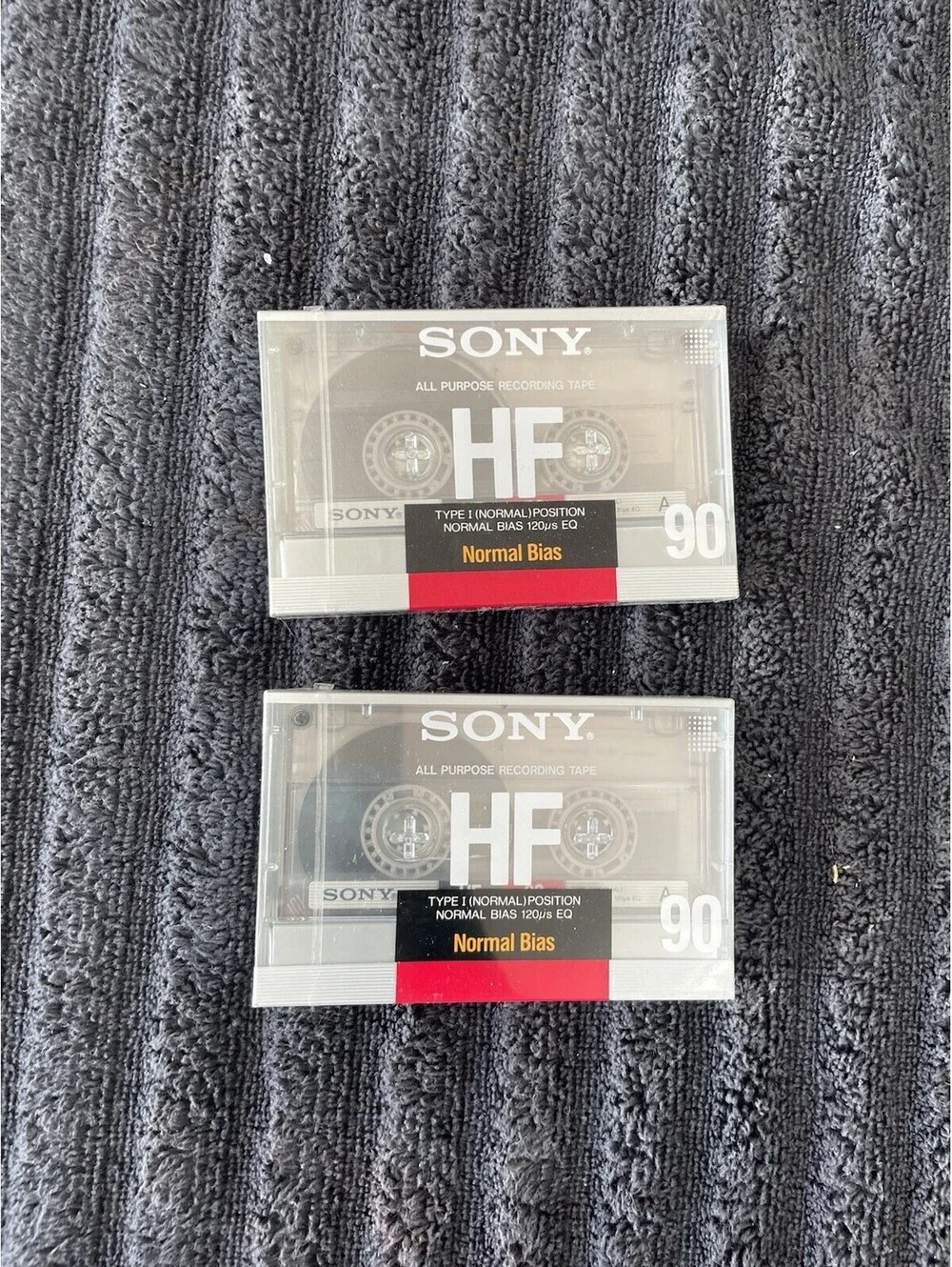 Sony HF 90a Minute Blank Audio Cassettes Lot of 2 New Sealed